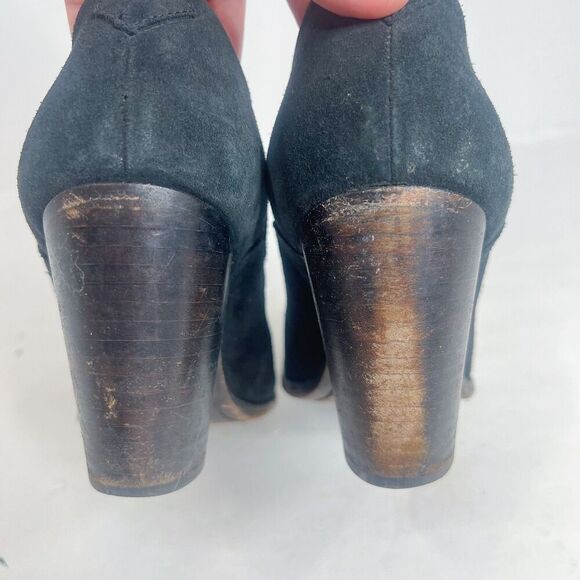 Frye Ilana Shootie Black Suede Bootie Ankle Boot Western Boho Size 10 - Picture 13 of 13